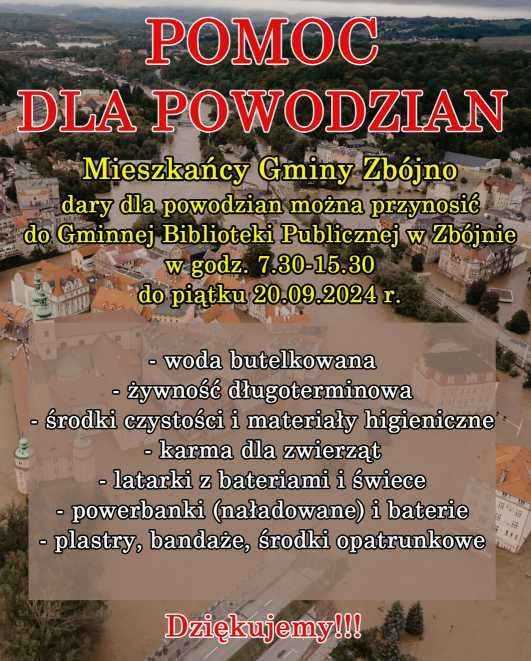 Pomoc dla powodzian